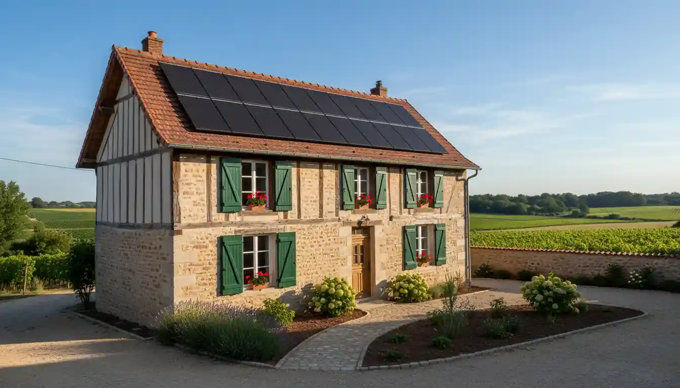 Installation de Panneaux Solaires à Targon, Le Bourg